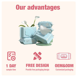 Lingettes humides personnalisées pour nouveau-né sensible en gros personnalisé avec huiles naturelles <span class=keywords><strong>d</strong></span>'<span class=keywords><strong>olive</strong></span> - Product Image 3