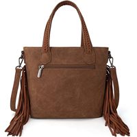 Sac fourre-tout en cuir véritable de style occidental pour femmes de haute qualité et ensemble de portefeuilles à la mode 2 pièces avec fermeture à glissière sac à bandoulière
