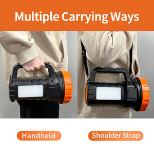 Lampe de <span class=keywords><strong>Recherche</strong></span> LED à Charge Solaire, Projecteur Haute Puissance, Rechargeable Longue Durée, Lampe Torche LED Portative - Product Image 5