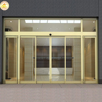 Portes de magasin en verre à détection intelligente pour les halls d'entreprises modernes et les entrées de banques