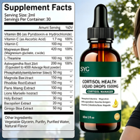 Vente en gros de gouttes liquides pour l'équilibre du cortisol 60 ml, approvisionnement direct usine, OEM ODM pour distributeurs et revendeurs mondiaux