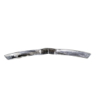 Grille supérieure avant chromée brillante pour Tesla Model X 2016-2021, moulure de calandre centrale en plastique de remplacement 1047022-00-D