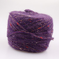 Fil fantaisie teint en segments arc-en-ciel 52 couleurs, 50g/pelote, Angora Amorous Feelings, Laine mohair fine et pelucheuse, Laine fine pour crochet et tricot à la main