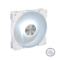 QiuzAim Square Frame Color Customization 120mm RGB Fan 4-Pin IDE/Molex avec LED multicolores pour un refroidissement amélioré du boîtier PC et du processeur
