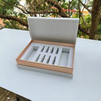 Kit de maquillage personnalisé en usine en Chine boîte-cadeau boîte de rangement cosmétique avec papier d'art en mousse EVA boîte de luxe en feuille d'estampage à chaud