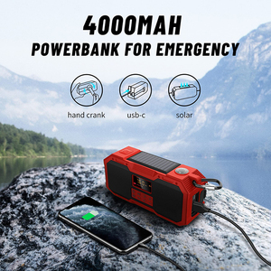Di động năng lượng mặt trời đài phát thanh de cắm trại Solaire gió lên và DAP cộng với khẩn cấp đài phát thanh năng lượng mặt trời và gió lên với thoa - Product Image 4