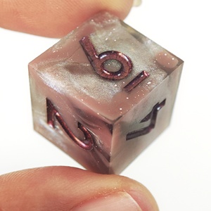 Dés D6 en résine colorée MINI PLANET, dés <span class=keywords><strong>RPG</strong></span> faits à la main, 6 faces, avec des bords nets, accessoires de dés DND, <span class=keywords><strong>jeu</strong></span> de société - Product Image 1