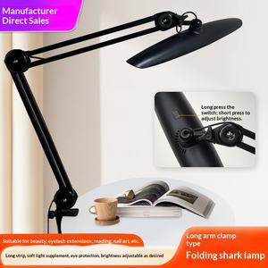 Lampe de lecture LED pliable S DESK pour bureau, étude, manucure, esthétique, éclairage de livre, pour la maison, BLANC NOIR, avec pince métallique, pour étudiants, fabrication chinoise, pour le travail - Product Image 5