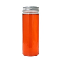 Contenants de stockage cylindriques en plastique PET vides de 50, 80, 100, 150, 200, 250, 300, 500 g avec couvercles à vis pour aliments et herbes