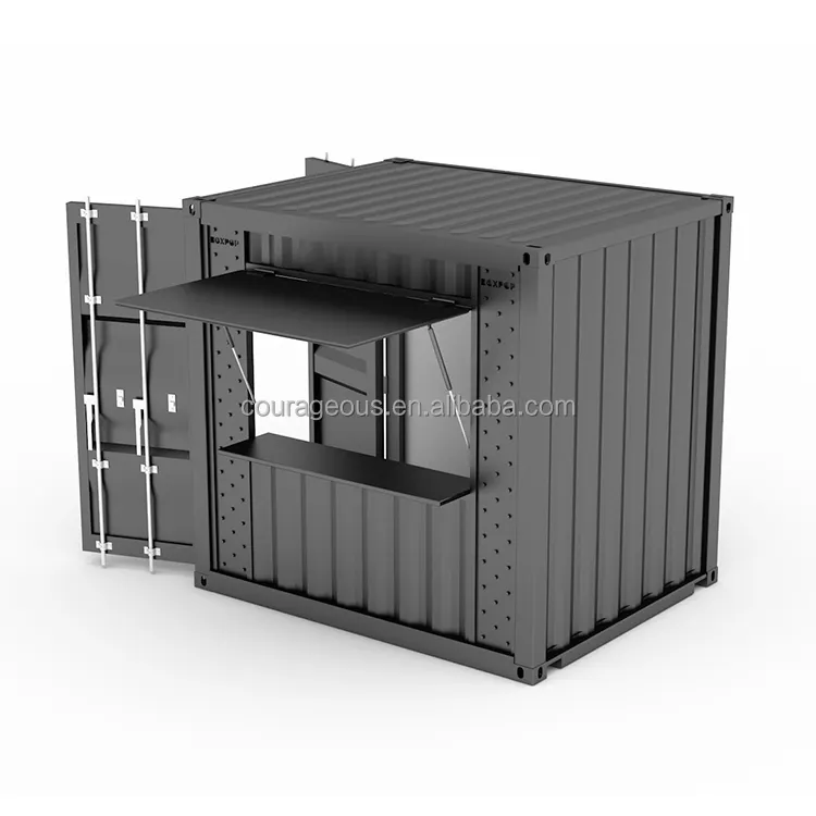 10 Ft Container Bar Container Voor Bar Diensten Lage Kosten Coffeeshop Container Huis