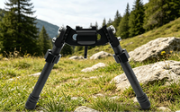 Trépied tactique en fibre de carbone personnalisé V10, pliable, support universel pour l'observation des oiseaux