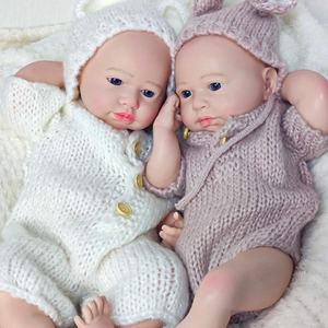 Venta al por mayor de alta calidad Bebes Soft Weighted <span class=keywords><strong>Reborn</strong></span> Baby Dolls Soft Silicone <span class=keywords><strong>Twins</strong></span> Boy and Girl - Product Image 2