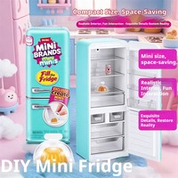 Ensemble de mini-réfrigérateurs jouets pour maison de poupée miniature, marque MINI, boîte surprise gourmet.
