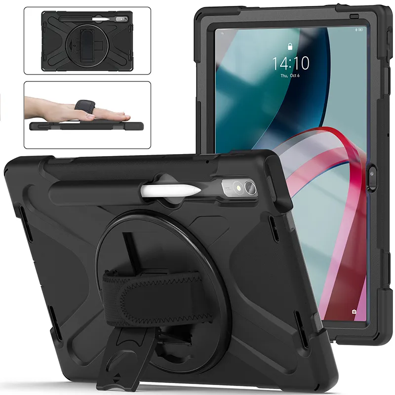 Hot Model Zware Tablet Case Voor Lenovo Tab P11 Pro Gen 2 11.2 Inch 2022 Anti-Val Silicon draaien Stand Hand Schouderriem