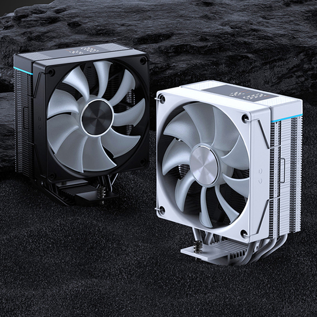 CPU Cooler With a Display Screen 4Pin PC Aluminum CPU Heatsink for Desktop Computer INTEL LGA775 LGA 115X/1200/1700/18XX/AMD4/5