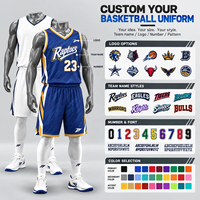 Maillots de basket-ball personnalisés avec logo, nom et numéro, en polyester mesh, pour hommes, ensembles d'uniformes de basket-ball, service OEM