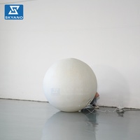 Modèle de lune gonflable personnalisé de couleur claire pour la décoration publicitaire d'événements extérieurs du Festival de la Mi-Automne