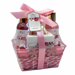 Ensemble <span class=keywords><strong>de</strong></span> soins <span class=keywords><strong>de</strong></span> peau, sandales chaudes, produit cosmétique, corde <span class=keywords><strong>de</strong></span> papier, panier <span class=keywords><strong>de</strong></span> Spa Rose, coffret cadeau pour le <span class=keywords><strong>bain</strong></span> - Product Image 1