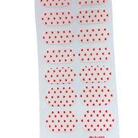 Autocollants pour ongles en gel UV, design cœur de la Saint-Valentin, 16 pièces, autocollants pour ongles à presser, emballage personnalisé, vente en gros OEM