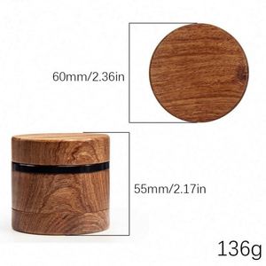 Walnut <b>Herb</b> <b>Grinder</b> 4-layer Wooden Smoking <b>Grinder</b> Custom Logo - Product Image 5