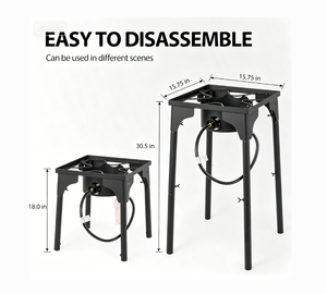 Réchaud de camping portable et léger au <span class=keywords><strong>propane</strong></span> pour les voyages, les pique-niques, la brasserie maison et la cuisine en extérieur, facile à nettoyer - Product Image 5