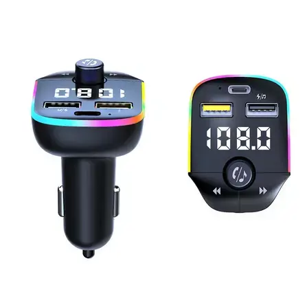 A9 Latest 3in1 Handsfree Bluetooth Car Kit Wireless Fm Transmitter 3 Ports Car Charger USB Mp3 Player