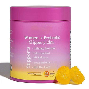 Gomitas Probióticas de Olmo Rojo para Mujeres, Apoyo a la Humedad Íntima, Control de Olores, Equilibrio del pH, Suplemento Dietético - Product Image 1