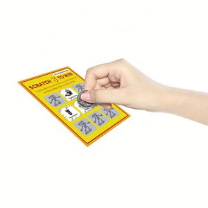 Cartes à gratter personnalisées pour gagner des billets de pizza, impression numérique, billet doré pour couple coquin, cartes à gratter personnalisées - Product Image 5