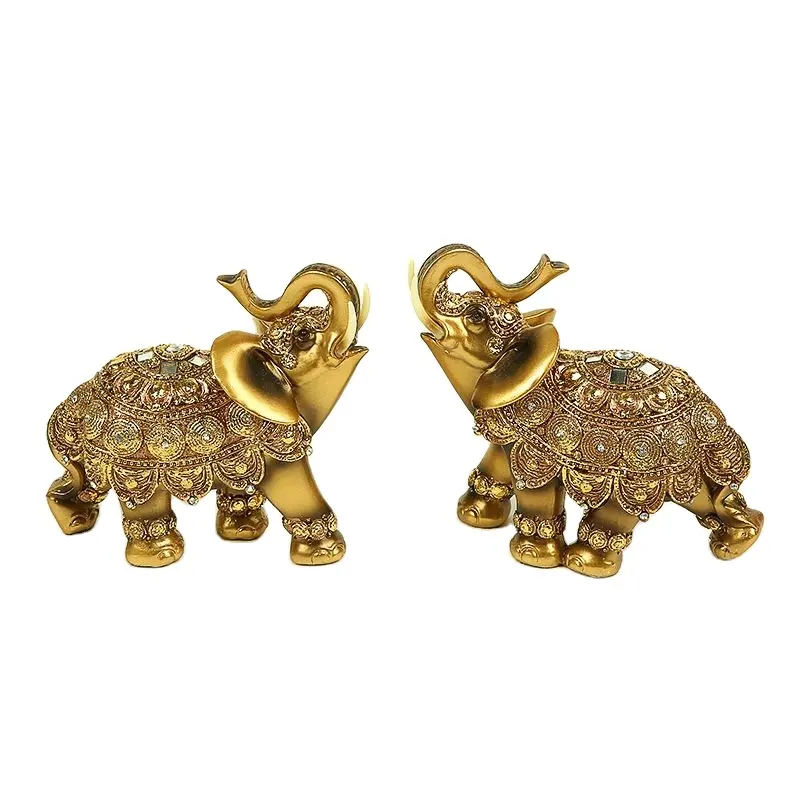 resin craft animal statue elephant ornaments gifts for wedding home decoration Polyresin sculpture