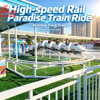 Manège du Paradis sur Rails en Acier Rapide et Fibre de Verre - Installation de Parc d'Attractions Intérieur/Extérieur Passionnante pour Centres Commerciaux