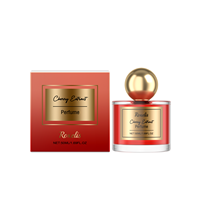 Perfume Frutal de Cereza Dulce 50ml Unisex de Larga Duración en Botella de Vidrio con Tapa Dorada, Envío desde Almacén en el Extranjero