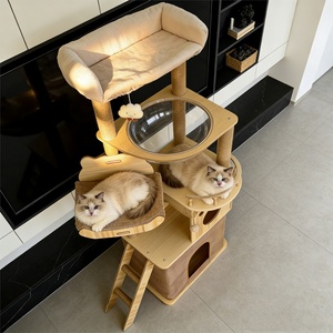 Hochwertiges Indoor-Katzen-Klettergerüst, Katzenturm, mehrstöckiges Katzenappartement und Katzen-Villa - Product Image 3