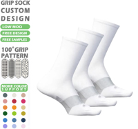 Chaussettes en nylon personnalisées avec logo, faible MOQ, soutien de la voûte plantaire, maille respirante, bout renforcé pour la course, la gym, l'entraînement, hommes et femmes