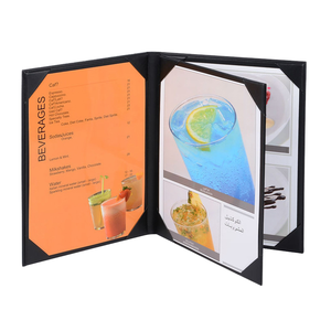 Kustom ukuran <span class=keywords><strong>A4</strong></span> A5 A6 kulit Menu penutup restoran meja Menu pemegang Hotel Bar Salon kulit sekolah Folder sertifikat pemegang - Product Image 1