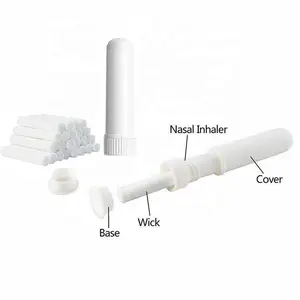 1000PCS Nasal Inhaler Sticks Essential Oil Aromatherapy White Nasal Inhaler Tubes Empty Blank Nasal Inhalers for Essential Oils
