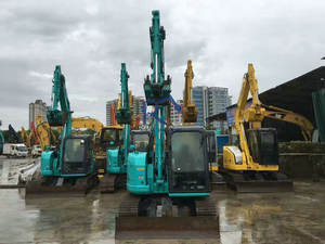 Excavadora de orugas Kobelco 7,5 T usada de Japón de alta calidad con buen componente de motor de segunda mano - Product Image 5