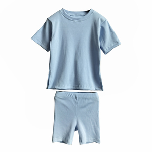 Venta caliente Conjuntos de <span class=keywords><strong>ropa</strong></span> para niños individualistas dinámicos Estilo corto de moda brillante-Conjunto de fibra de bambú de moda para bebés - Product Image 2