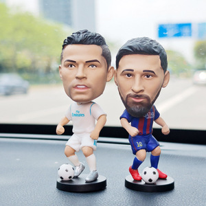 JM Resin Craft Figures 3D Football Basketball Star Bobble Head Doll Statues Souvenir Gift Bobblehead Car Decor <strong>Figurine</strong> Model - Product Image 5
