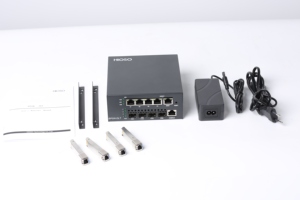 HiOSO Ftth OLT con 4 puertos de enlace ascendente, Mini EPON XPON 4PON OLT EPON con 4 módulos SFP PON PX20+ - Product Image 6