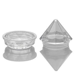 Pot de crème en forme de diamant de 5g Conteneur d'ombre à paupières Pot de poudre scintillante en forme de cône - Product Image 4
