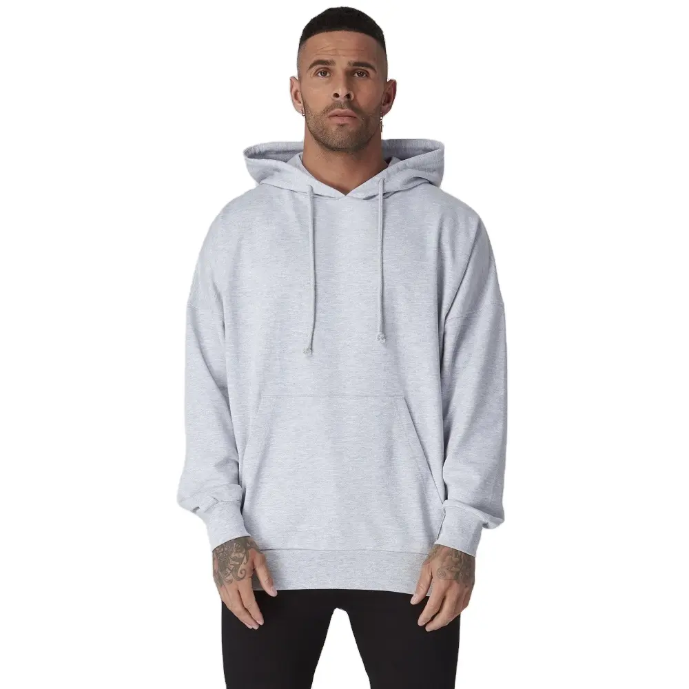 Tekstil Pro toptan 380g kalın yüksek kaliteli erkek düz Hoodie, özelleştirilmiş Boy erkek düz Hoodie & tişörtü Boy