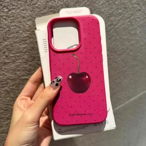 Dễ Thương <span class=keywords><strong>Red</strong></span> Dot Cherry Trường Hợp Điện Thoại Cho Iphone 11 Trường Hợp 13 15 14 12 16 17 Pro Max 14 15 Cộng Với Chống Sốc Mềm Dễ Thương Tim <span class=keywords><strong>Bow</strong></span> Bìa - Product Image 4