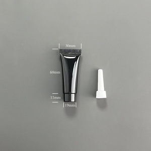 3g 5ml 10ml 20ml 30ml 40ml Empty Black <b>Silver</b> Gloss Squeeze Packaging Tube <b>Eye</b> Cream Cosmetic 15ml with Needle Nose Applicator - Product Image 4