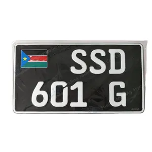 Güney Sudan araç kaydı araç plakaları, numara plakaları, hükümet İhale için plaka