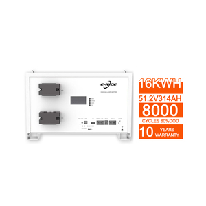 แบตเตอรี่ลิเธียมเหล็กฟอสเฟต E-NICE 16Kwh 314ah สำหรับการจัดเก็บพลังงานในบ้านการเชื่อมต่อกริดไฮบริด - Product Image 1