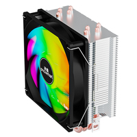 Refroidisseur CPU Snowman C400 RGB à 4 tuyaux pour I3/I5/I7 pour Ryzen 1700, ventilateur silencieux de 120 mm, 25 dBA, refroidissement du boîtier d'ordinateur, sockets 1151/1155