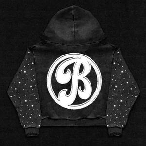 Felpe con Zip Personalizzate con Logo, Stile Streetwear, Pesanti, con Patchwork Stampato, 100% Cotone Ecologico, Vintage, in Pile Invernale per Uomo - Product Image 4