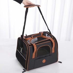 <span class=keywords><strong>Sac</strong></span> <span class=keywords><strong>de</strong></span> <span class=keywords><strong>voyage</strong></span> à fermeture à glissière portable respirant pour animaux <span class=keywords><strong>de</strong></span> compagnie pour chiens et chats en polyester PU - Product Image 2