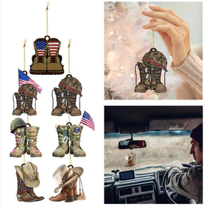 Botte <span class=keywords><strong>de</strong></span> <span class=keywords><strong>l</strong></span>'<span class=keywords><strong>armée</strong></span> avec drapeau des états-unis, ornement <span class=keywords><strong>de</strong></span> noë<span class=keywords><strong>l</strong></span> - Product Image 3