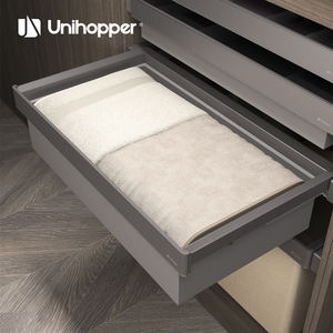 Cesta de Almacenamiento Extraíble de Cuero UNIHOPPER MONIKA2.0 con Cierre Suave y Fondo Extraíble para Organización de Armarios - Product Image 3